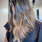 hair balayage color and style