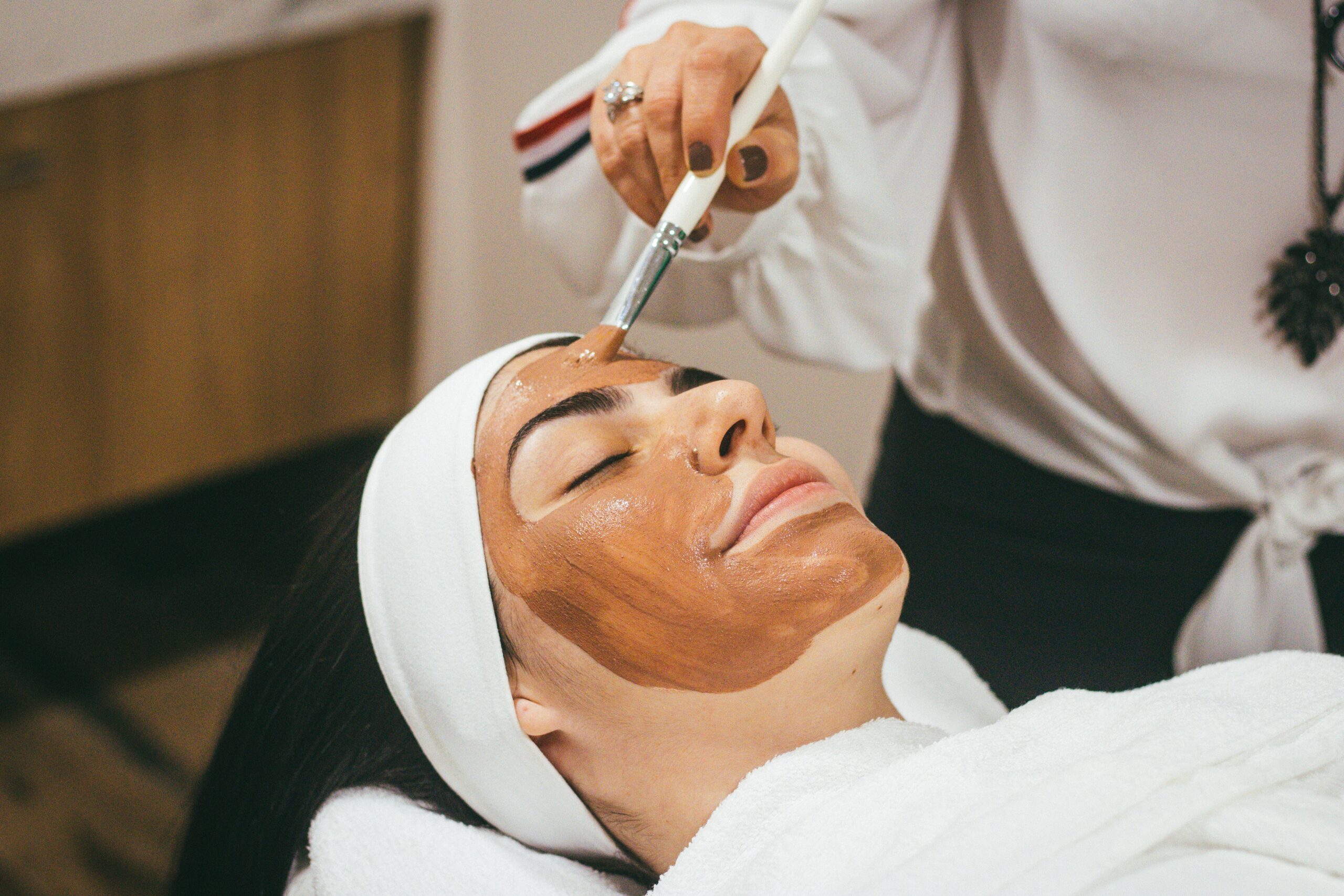 a facial treatment